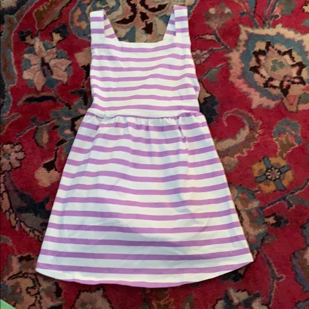 NWOT June and January striped pinafore